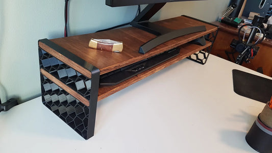 Honeycomb monitor stand